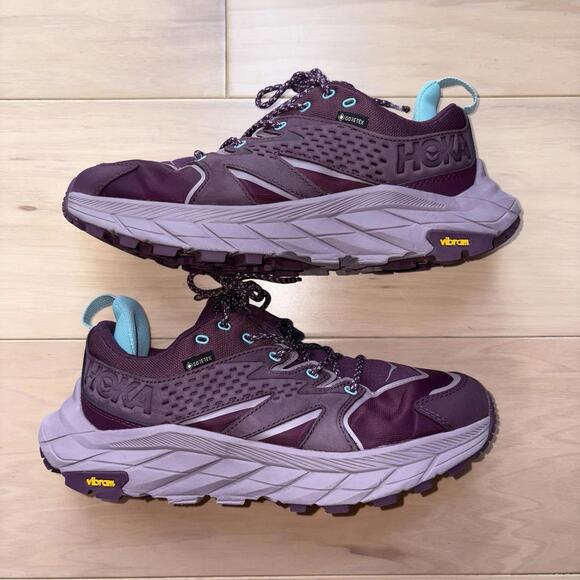 Hoka One One Womens Anacapa Low GTX Purple Size 9 B Trail Hiking Outdoor Lace Up - Picture 2 of 8